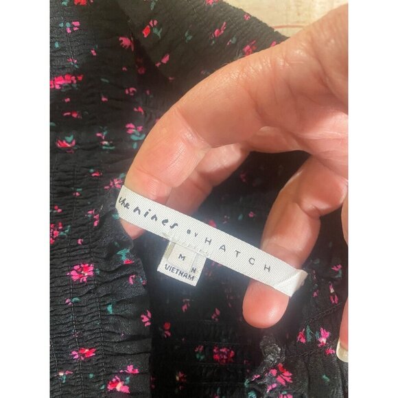 The Nines By Hatch Smoked Maternity Black Floral Skirt - Medium - Picture 8 of 11